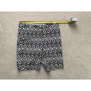 WOMEN Shorts Mario Serrani Black Pattern Sz 4